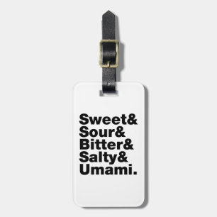 Etiqueta De Bagagem Cinco gostos básicos