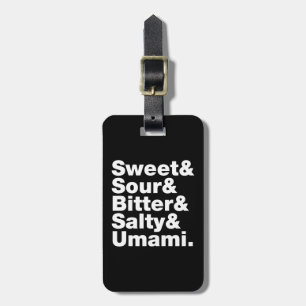 Etiqueta De Bagagem Cinco gostos básicos