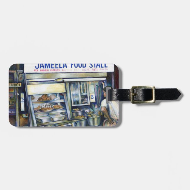 Etiqueta De Bagagem Cingapura de Jameela (Frente Horizontal)