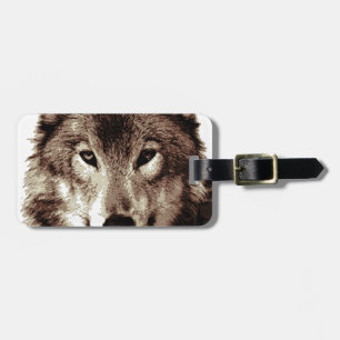 Etiqueta De Bagagem Cinza Wolf