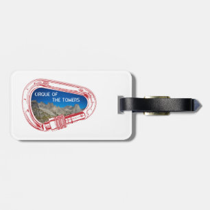 Etiqueta De Bagagem Círculo De Torres Escalada Carabiner
