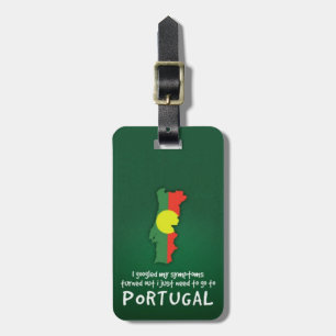 Etiqueta De Bagagem Citação Engraçada Eu Googlei Meus Sintomas Portuga