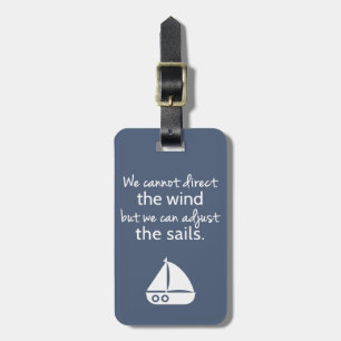 Etiqueta De Bagagem Citações náuticas do barco de vela do Mindset d