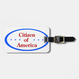 Etiqueta De Bagagem Citizen of America 