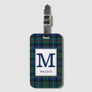 Etiqueta De Bagagem Clã MacLeod do Tartan de Skye Monogrammed