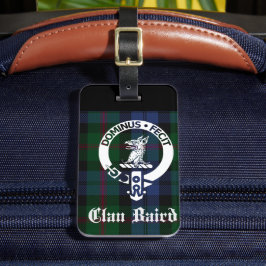 Etiqueta De Bagagem Clan Baird Crest Tartan