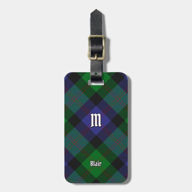 Etiqueta De Bagagem Clan Blair Tartan Bagagem (Frente Vertical)