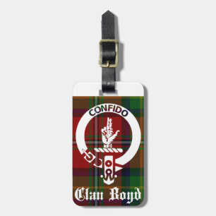 Etiqueta De Bagagem Clan Boyd Crest Tartan