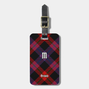 Etiqueta De Bagagem Clan Brown Tartan