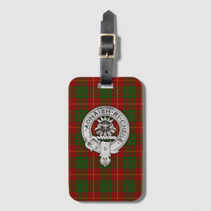 Etiqueta De Bagagem Clan Cameron Crest & Tartan