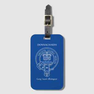 Etiqueta De Bagagem Clan Donnachaidh (Robertson) Crest & War Cry