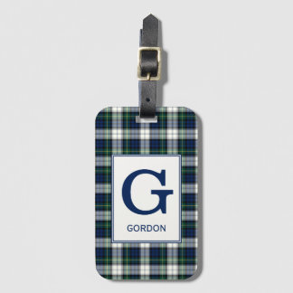 Etiqueta De Bagagem Clan Gordon Dress Tartan Monogrammed