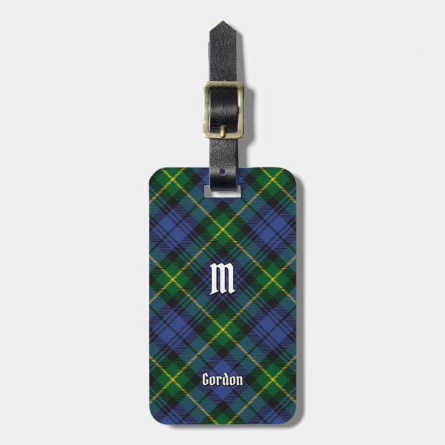 Etiqueta De Bagagem Clan Gordon Tartan Bagagem (Frente Vertical)