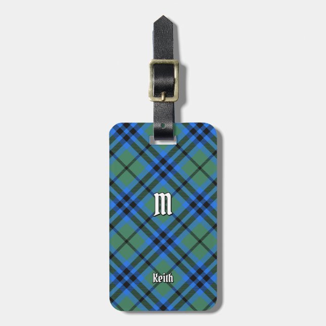 Etiqueta De Bagagem Clan Keith Tartan Luartigo (Frente Vertical)