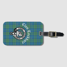 Etiqueta De Bagagem Clan Lockhart Crest Crachá & Tartan