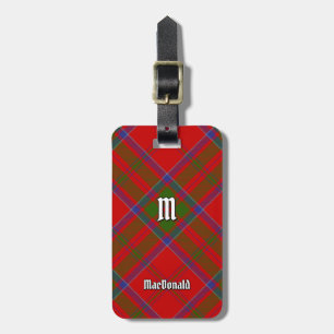 Etiqueta De Bagagem Clan MacDonald da Keppoch Tartan Luartigo