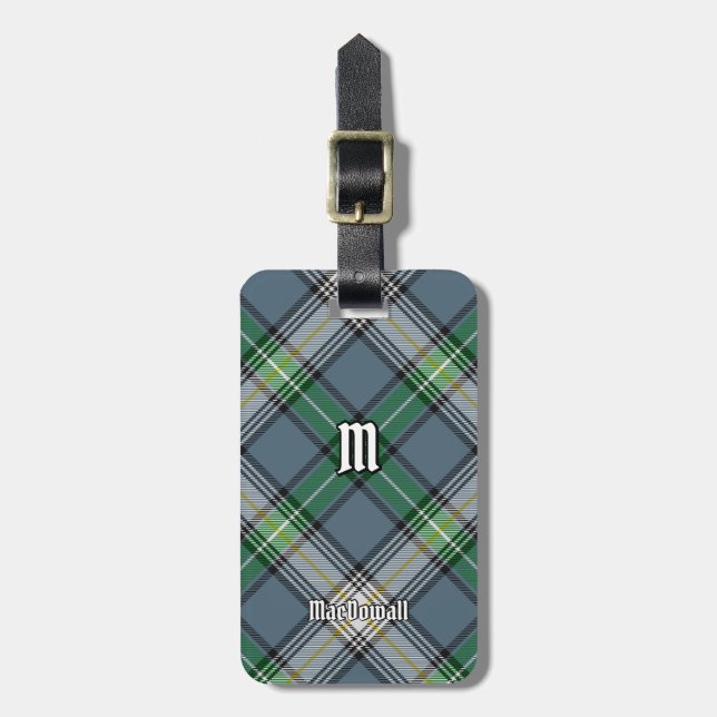 Etiqueta De Bagagem Clan MacDowall Tartan (Frente Vertical)