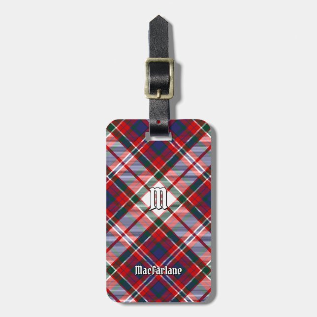 Etiqueta De Bagagem Clan MacFarlane Dress Tartan (Frente Vertical)
