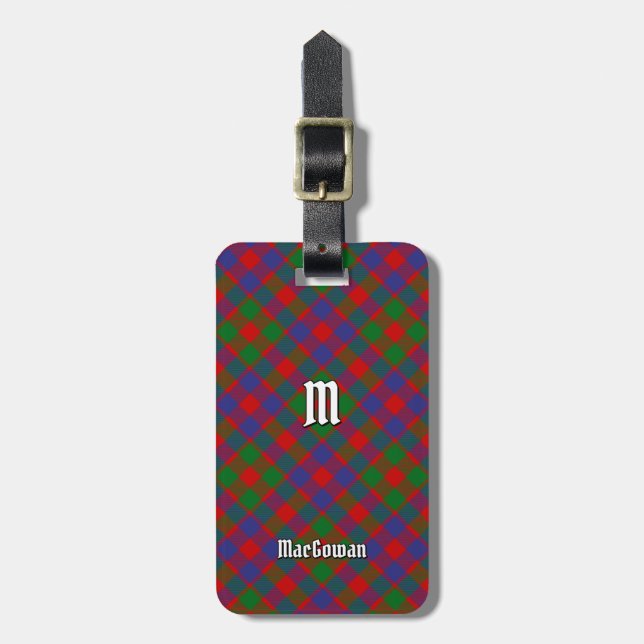 Etiqueta De Bagagem Clan MacGowan Tartan (Frente Vertical)