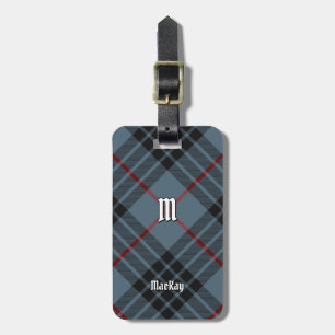 Etiqueta De Bagagem Clan MacKay Blue Tartan