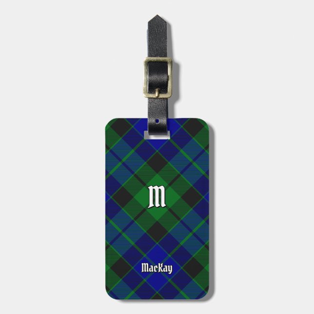 Etiqueta De Bagagem Clan MacKay Tartan (Frente Vertical)