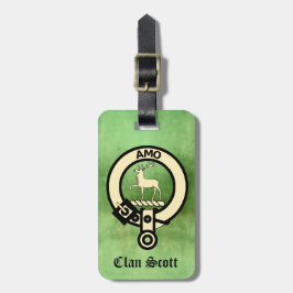 Etiqueta De Bagagem Clan Scott Crest Crachá