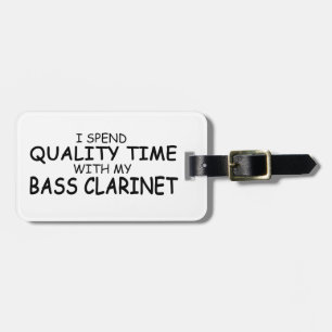 Etiqueta De Bagagem Clarinet de Bass de Tempo de Qualidade