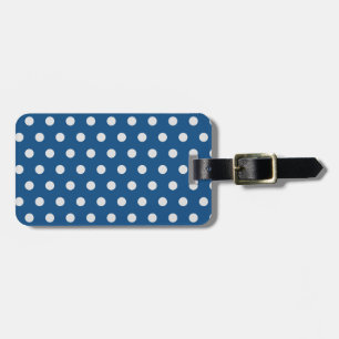 Etiqueta De Bagagem Classic Blue Polka Dot