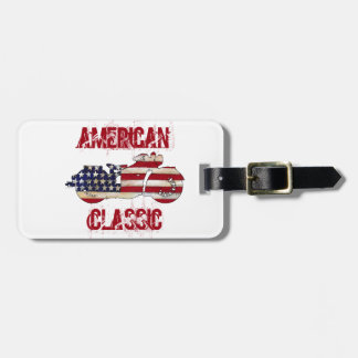 Etiqueta De Bagagem Clássico americano