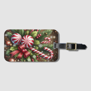 Etiqueta De Bagagem Clássico Cana doce/menta-pimenta