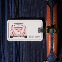 Clássico Vintage Rosa Bug Bug Carro Personalizado