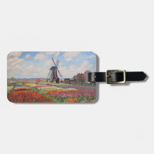 Etiqueta De Bagagem Claude Monet - Campo de Tulipas na Holanda