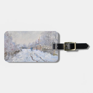 Etiqueta De Bagagem Claude Monet - Cena de neve em Argenteuil