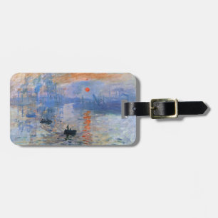 Etiqueta De Bagagem Claude Monet Impression Sunrise 1872 Porto Arte