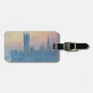 Etiqueta De Bagagem Claude Monet Parlamento Europeu Sunset
