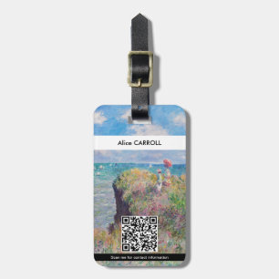 Etiqueta De Bagagem Claude Monet - Passeio na Falésia em Pourville