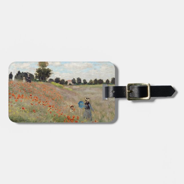 Etiqueta De Bagagem Claude Monet - Poppy Field (Frente Horizontal)