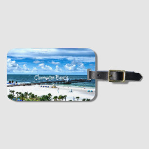 Etiqueta De Bagagem Clearwater Beach, Flórida,