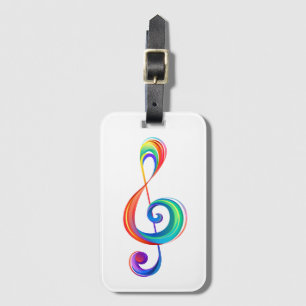 Etiqueta De Bagagem Clef (trecho de arco-íris)