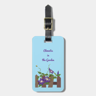 Etiqueta De Bagagem Clematite no Jardim