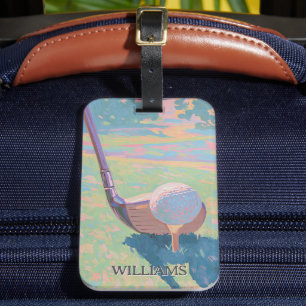 Etiqueta De Bagagem Clube Personalizado de Golfe