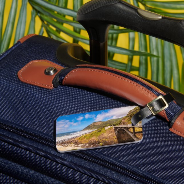 Etiqueta De Bagagem Coastline | Cook's Chasm, Yachats, Oregon (Frente Insitu 3)