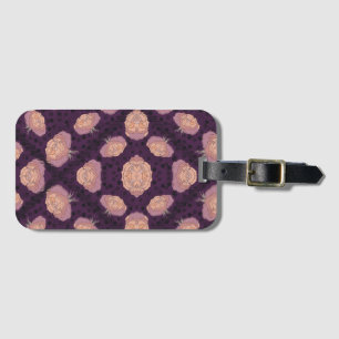Etiqueta De Bagagem Cobertor Floral Elegante – Cobertura Botânica Acon