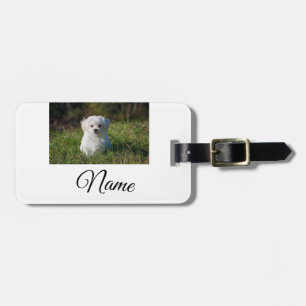 Etiqueta De Bagagem Cobertor personalizado com foto de animal colorido
