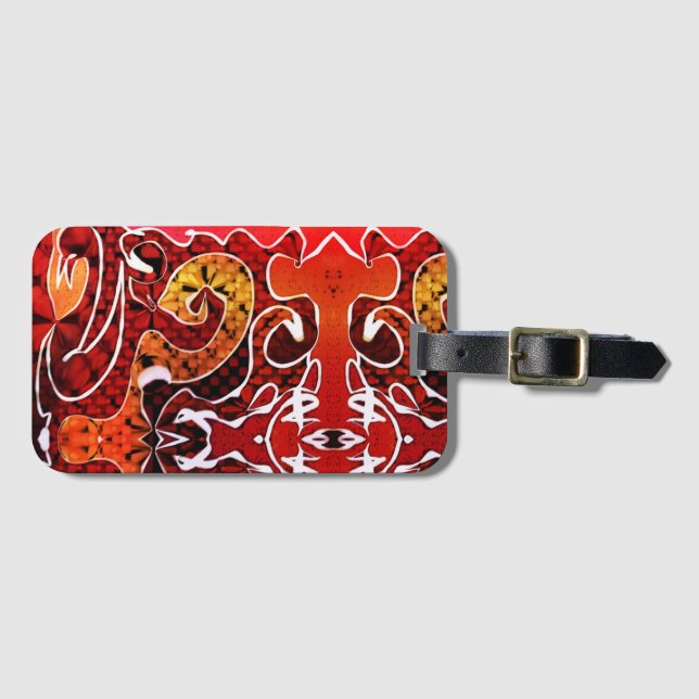 Etiqueta De Bagagem Cobra (Frente Horizontal)