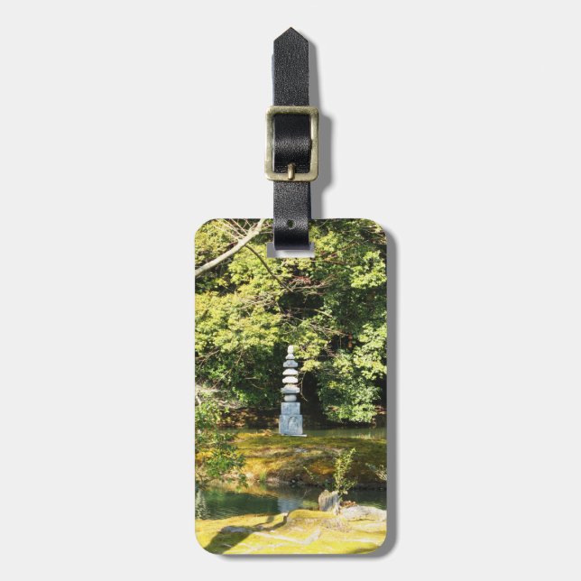 Etiqueta De Bagagem Cobra branco Pagoda / Hakuja No Tsuka (Frente Vertical)