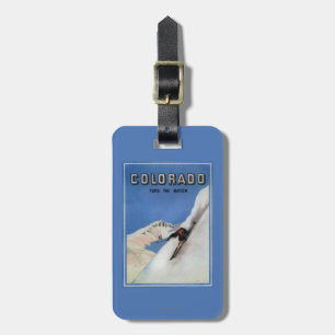 Etiqueta De Bagagem Cobre a nação - poster do promocional do esqui