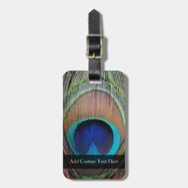 Etiqueta De Bagagem Cobre/Teal/Pavão Azul