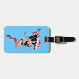 Etiqueta De Bagagem Cobrir de banda desenhada da Mulher Maravilha