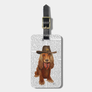 Etiqueta De Bagagem Cocker Spaniel Cowboy 2